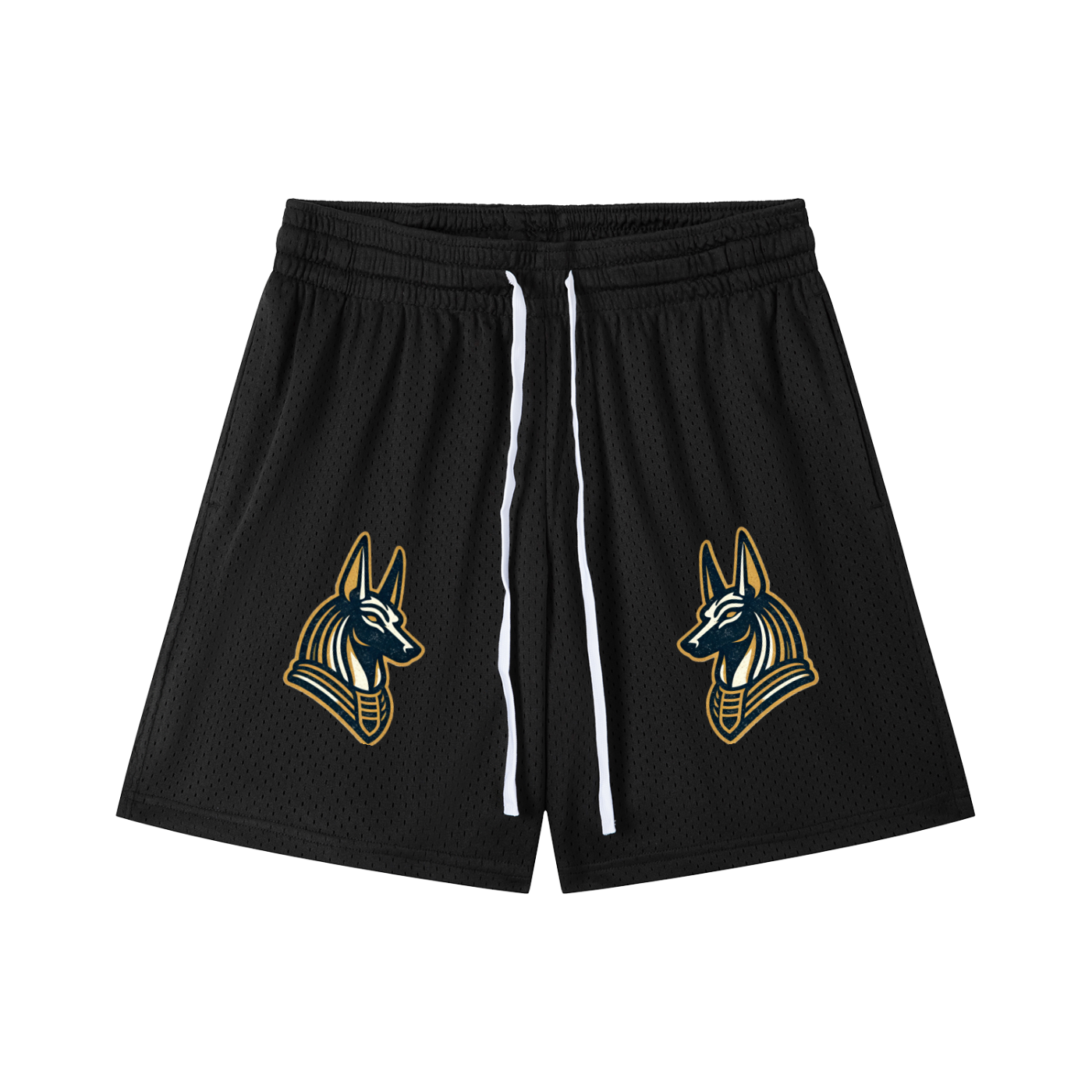 Anubis (Gold) Mesh Drawstring Shorts